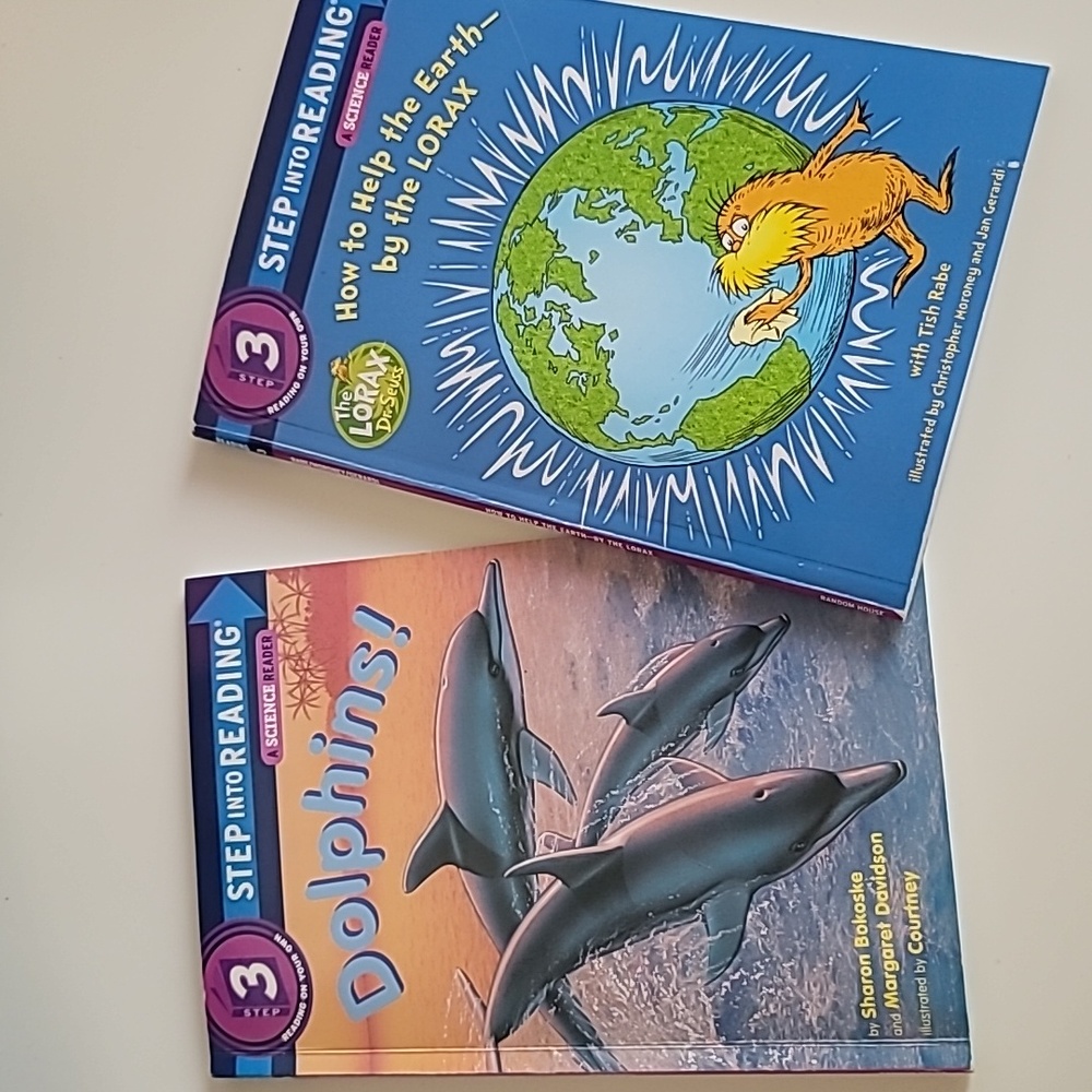 Dolphins! and How to Help the Earth by the Lorax Book Bundle - Step into Reading
